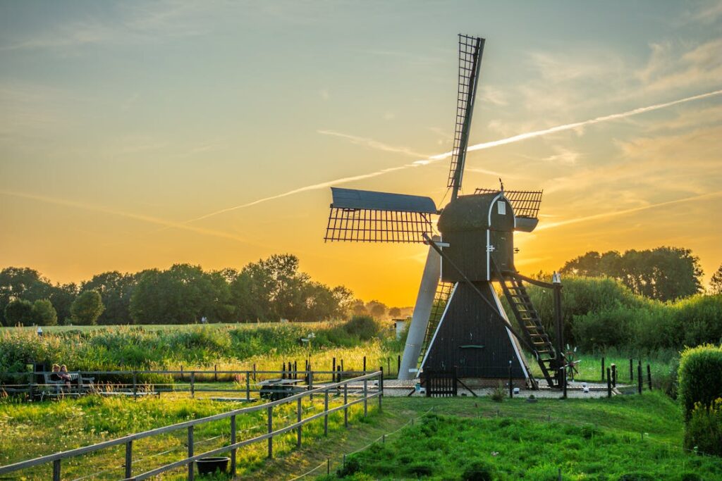 Fiets-Fun windmolen Ijsselmeer fietsvakantie in Nederland